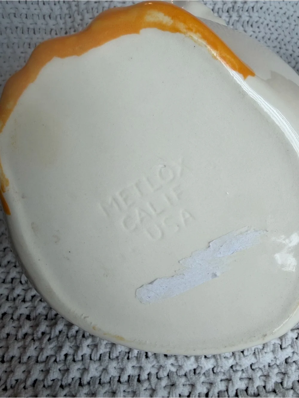Vintage Metlox Poppytrail Lucy Goose Ceramic Cookie Jar CA pottery